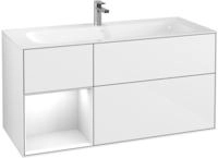 Villeroy & Boch Finion Waschtischunterschrank 119,6 cm mit Regalelement links, 3
