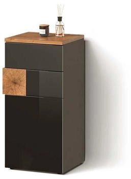 Livinity Midischrank, Anthrazit, Anthrazit, 3 Fächer, 1 Schubladen, Rechteckig, 40x84x37 cm, (800000901114)