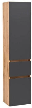 Held Hochschrank Möbel Kopenhagen, Grau, Eiche, 1 Schubladen, 40x180x35 cm, stehend, hängend (307010623)