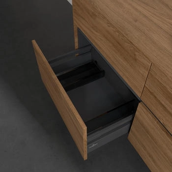 Villeroy & Boch Collaro - Waschtischunterschrank 1200x548x 500mm 4 Ausz&uuml;ge Becken rechts kansas oak (C04300RH)