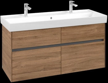 Villeroy & Boch Collaro - Waschtischunterschrank 1154x546x444mm 4 Ausz&uuml;ge Becken mittig kansas oak (C01200RH)