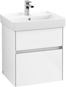 Villeroy & Boch Collaro - Waschtischunterschrank mit 2 Auszügen 510x546x444mm weiß glänzend (C00700DH)