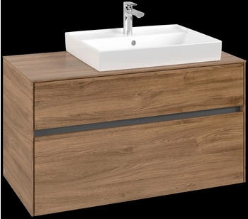Villeroy & Boch Collaro - Waschtischunterschrank 1000x548x 500mm 2 Ausz&uuml;ge Becken rechts kansas oak (C01800RH)