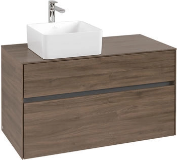 Villeroy & Boch Collaro - Waschbeckenunterschrank 1000x548x 500mm 2 Auszüge arizona oak (C03900VH)