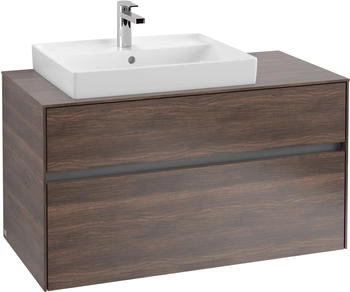 Villeroy & Boch Collaro - Waschtischunterschrank mit 2 Ausz&uuml;gen & 1 Ausschnitt links 1000x548x500mm arizona oak (C01700VH)