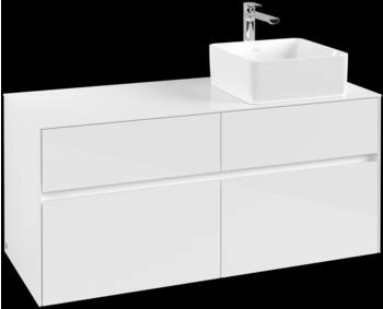 Villeroy & Boch Collaro - Waschtischunterschrank 1200x548x500mm 4 Ausz&uuml;ge glossy white (C04300DH)
