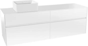 Villeroy & Boch Collaro - Waschtischunterschrank 1600x548x500mm 4 Ausz&uuml;ge glossy white (C05000DH)