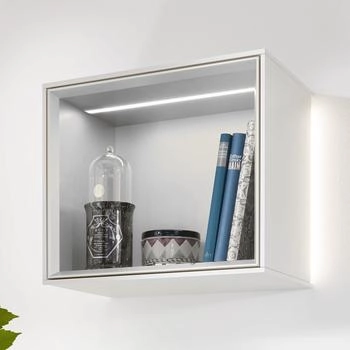 Villeroy & Boch Finion Regalmodul 41,8 cm mit Wandbeleuchtung black matt lacquer (G580PDPD)