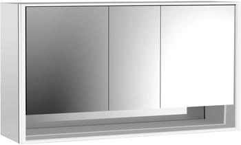emco loft LED-Lichtspiegelschrank 160 cm, 3 Türen mit Unterfach, Aufputzmodell (979805222)