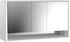 emco loft LED-Lichtspiegelschrank 160 cm, 3 Türen mit Unterfach, Aufputzmodell (979805222)
