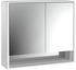 emco loft LED-Lichtspiegelschrank 80 cm, 2 Türen mit Unterfach, Aufputzmodell (979805210)