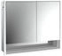 emco loft LED-Lichtspiegelschrank 80 cm, 2 Türen und Unterfach, Unterputzmodell (979805211)