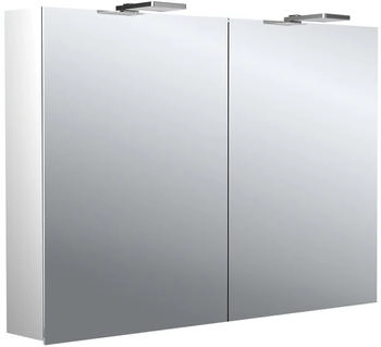 emco pure 2 Style LED-Lichtspiegelschrank 100 cm, mit LED-Aufsatzleuchte, 2 T&uuml;ren (979705304)