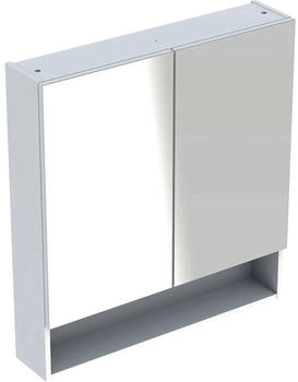 Geberit Renova Plan Spiegelschrank, 2 T&uuml;ren 80x85x17,5 cm, wei&szlig; wei&szlig; (502366011)