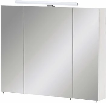 Stylife Spiegelschrank Maxim/Karla, Metall, 6 Fächer, 80x70.4x16 cm (865019517)
