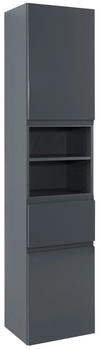 Held Hochschrank M&ouml;bel Cardiff, Graphit, 4 F&auml;cher, 1 Schubladen, 40x180x35 cm, h&auml;ngend (307002410)