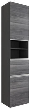 Held Hochschrank Möbel Arezzo, Silbereichen, Metall, 1 Schubladen, 40x180x35 cm, hängend, stehend (307009806)