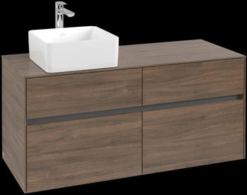 Villeroy & Boch Collaro - Waschbeckenunterschrank 1200x548x 500mm 4 Auszüge arizona oak (C04200VH)