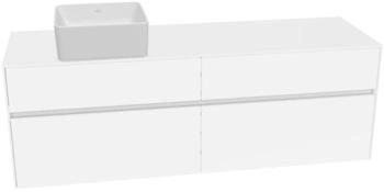 Villeroy & Boch Collaro - Waschbeckenunterschrank 1600x548x 500mm 4 Auszüge white matt (C05000MS)