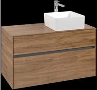 V&B Waschtischunterschrank Collaro 100x54,8x50cm, WT rechts, kansas oak