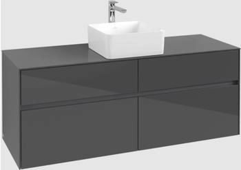 Villeroy & Boch Collaro - Waschtischunterschrank 1400x548x500mm 4 Ausz&uuml;ge glossy grey (C04500FP)