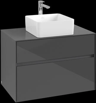 Villeroy & Boch Collaro - Waschtischunterschrank 800x548x500mm 2 Ausz&uuml;ge glossy grey (C03700FP)
