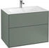Villeroy & Boch Finion Waschtischunterschrank G01000GM 79,6x59,1x49,8cm, Olive Matt Lacquer, mit Wandbeleuchtung
