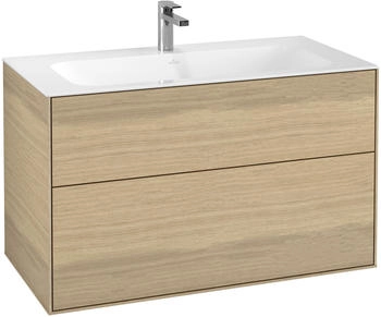 Villeroy & Boch Finion Waschtischunterschrank G02000PC 99,6x59,1x49,8cm, Oak Veneer, mit Wandbeleuchtung