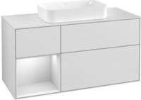 Villeroy & Boch Finion Waschtischunterschrank 120 cm mit Regalelement links und