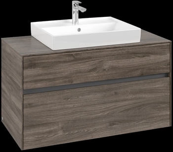Villeroy & Boch Collaro - Waschtischunterschrank 1000x548x500mm 2 Ausz&uuml;ge Becken mittig stone oak (C01900RK)