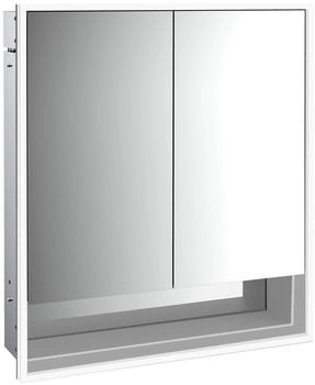 emco loft LED-Lichtspiegelschrank 60 cm, 2 T&uuml;ren und Unterfach, Unterputzmodell (979805205)