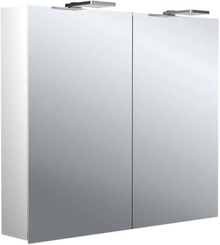 emco pure 2 Style LED-Lichtspiegelschrank 80 cm, mit LED-Aufsatzleuchte, 2 T&uuml;ren (979705303)
