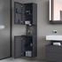 Duravit Qatego Hochschrank 40 x 176 cm, 2 Türen Anschlag links, mit LED Beleuchtung (QA1346L49490010)