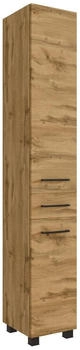 Held Hochschrank Möbel Manchester, Eiche, Metall, 4 Fächer, 1 Schubladen, 30x180x35 cm, stehend, hängend (307014410)