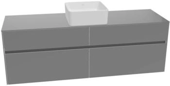 Villeroy & Boch Collaro - Waschtischunterschrank 1600x548x500mm 4 Ausz&uuml;ge glossy grey (C04900FP)