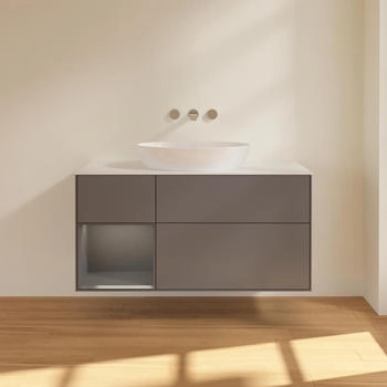 Villeroy & Boch Finion - LED-Waschtischunterschrank 1200x603x501mm anthrazit matt/anthrazit matt (FA61GKGK)