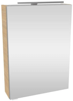 Fackelmann Spiegelschrank , silber (sandeiche), B:50cm H:68cm T:15,3cm, Schr&auml;nke, Badm&ouml;bel (22876934-0) sandeiche