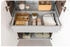 Fackelmann Verona Hängender Doppel Hochschrank - Premium Badmöbel Made in Germany - Weiß-Hochglanz - 60 x 162 x 31,8 cm - Inklusive Schublade zum Ausziehen