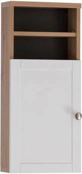 Möbelpartner Schildmeyer Highboard Jesper 155982, Artisan Eiche/weiß matt, 30,3 x 25,4 x 70 cm