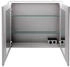 Fackelmann Verona LED-Spiegelschrank - Hängend, Vormontiert, Made in Germany - Badspiegel in Weiß-Hochglanz - 80 x 68,3 x 16,5 cm - Elegant und Praktisch