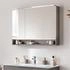 Fackelmann B.PARIS LED-Spiegelschrank 90 cm breit, Grau