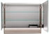 Fackelmann B.PARIS LED-Spiegelschrank 90 cm breit, Grau