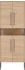 Möbelpartner Schildmeyer Hochschrank Limone Breite 65,2 cm, eiche hellfb. | Korpus: eiche hellfb.
