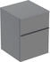 Geberit iCon Seitenschrank, 2 Schubladen, 45x60x47,6 cm, 502315, . . . , Farbe: Front/Korpus: lava/lackiert matt, Griff: lava/pulverbeschichtet matt