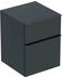 Geberit iCon Seitenschrank, 2 Schubladen, 45x60x47,6 cm, 502315, . . . , Farbe: Front/Korpus: lava/lackiert matt, Griff: lava/pulverbeschichtet matt