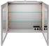 Fackelmann B.Brillant Spiegelschrank - Spiegel mit viel Stauraum & LED-Beleuchtung - Badspiegelschrank in Optik Eiche (80 x 68 x 15 cm)