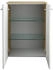 Fackelmann B.Style Doppel- Midischrank 60 cm Korpusfarbe: Sandeiche Frontfarbe: Weiß Hochglanz