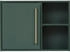 Möbelpartner Schildmeyer Kent Hängeschrank 151117, waldgrün/Gold, 66,8 x 16 x 48,4 cm