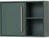 Möbelpartner Schildmeyer Kent Hängeschrank 151117, waldgrün/Gold, 66,8 x 16 x 48,4 cm