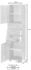 Möbelpartner SCHILDMEYER Hochschrank »Milan«, BxHxT: 40 x 163,7 x 32 cm - braun braun